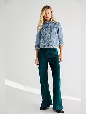 Free People Walk With You Velvet Pants